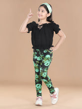 Girls Cotton Floral Printed Jegging
